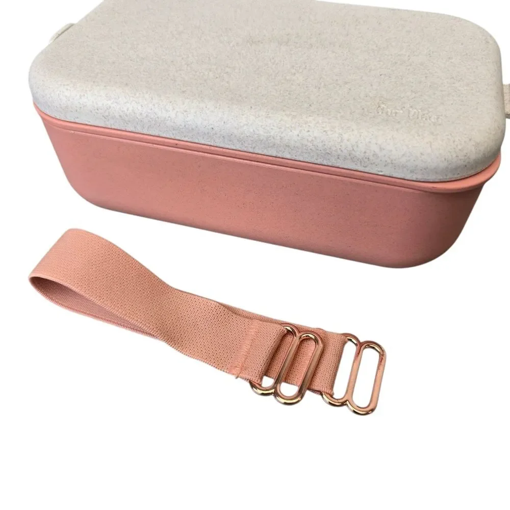 Our Place Layered Bento Box Lunchbox Set Pink and Cream